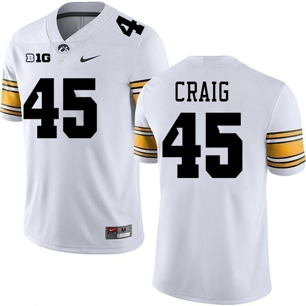 Deontae Craig Iowa Jersey,University Of Iowa Hawkeyes Fotoball Uniforms,Jersey,Gears-White